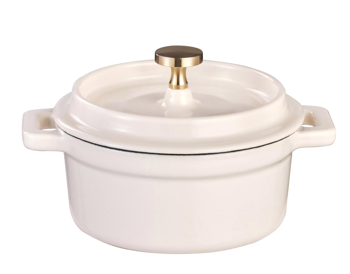 Cast Iron Mini Round Saucepot with Lid – 10 cm (3.9 in) · 0.25 L (0.3 qt)
