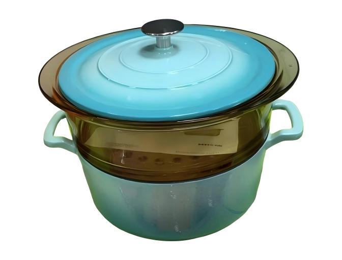 Wudengberg Glass Steamer for Cast Iron Casserole – 24 cm (9.4 in)