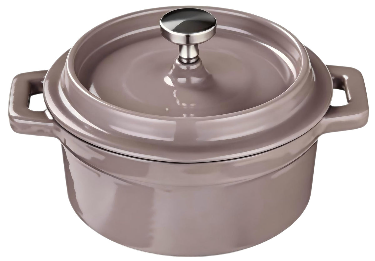 Cast Iron Mini Round Saucepot with Lid – 10 cm (3.9 in) · 0.25 L (0.3 qt)