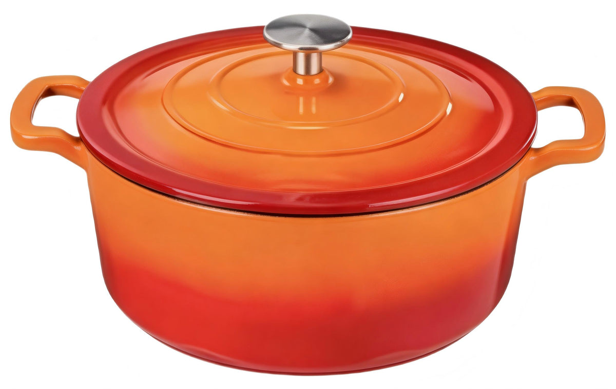 Cast Iron Round Casserole with Lid – 24 cm (9.4 in) · 4.3 L (4.5 qt)