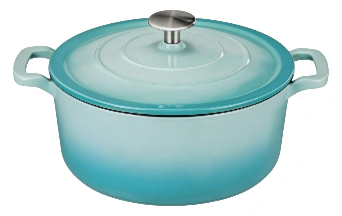 Cast Iron Round Casserole with Lid – 24 cm (9.4 in) · 4.3 L (4.5 qt)