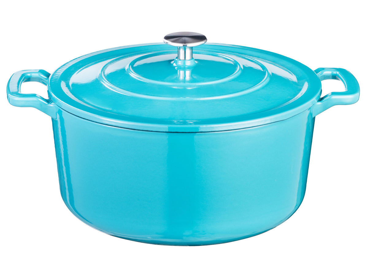 Cast Iron Round Casserole with Lid – 25 cm (9.8 in) · 5.2 L (5.5 qt)