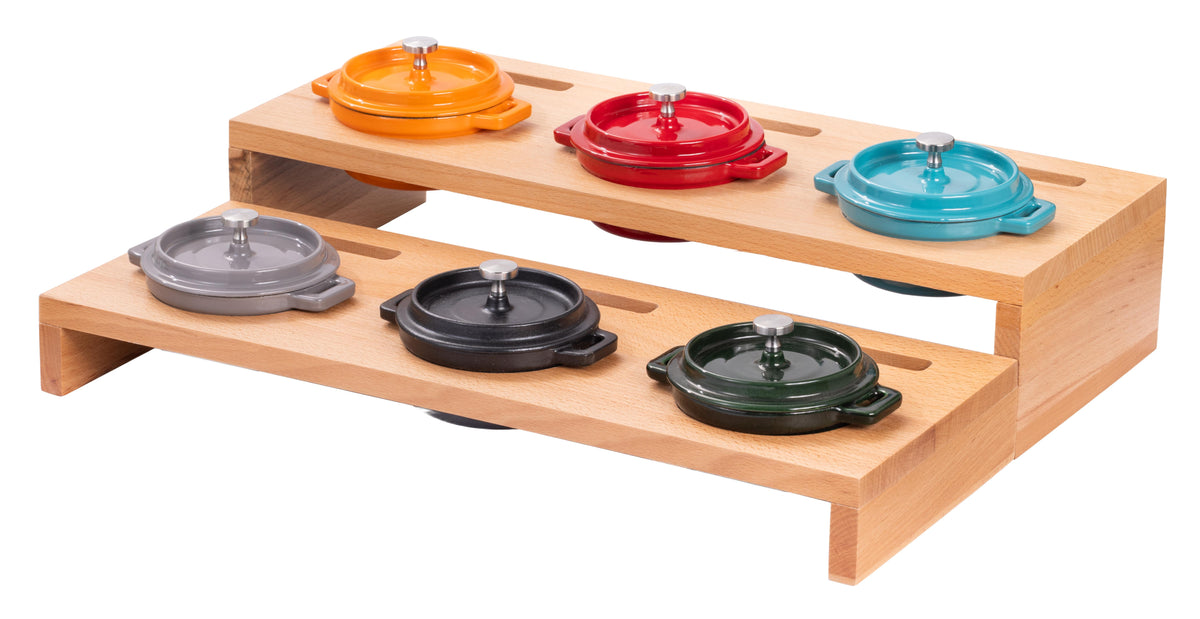 Wudengberg Wooden Holder for Mini Round Saucepot (55 mm · 2.2 in)