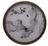 Round Framed Wood Tray — Wudengberg wooden product